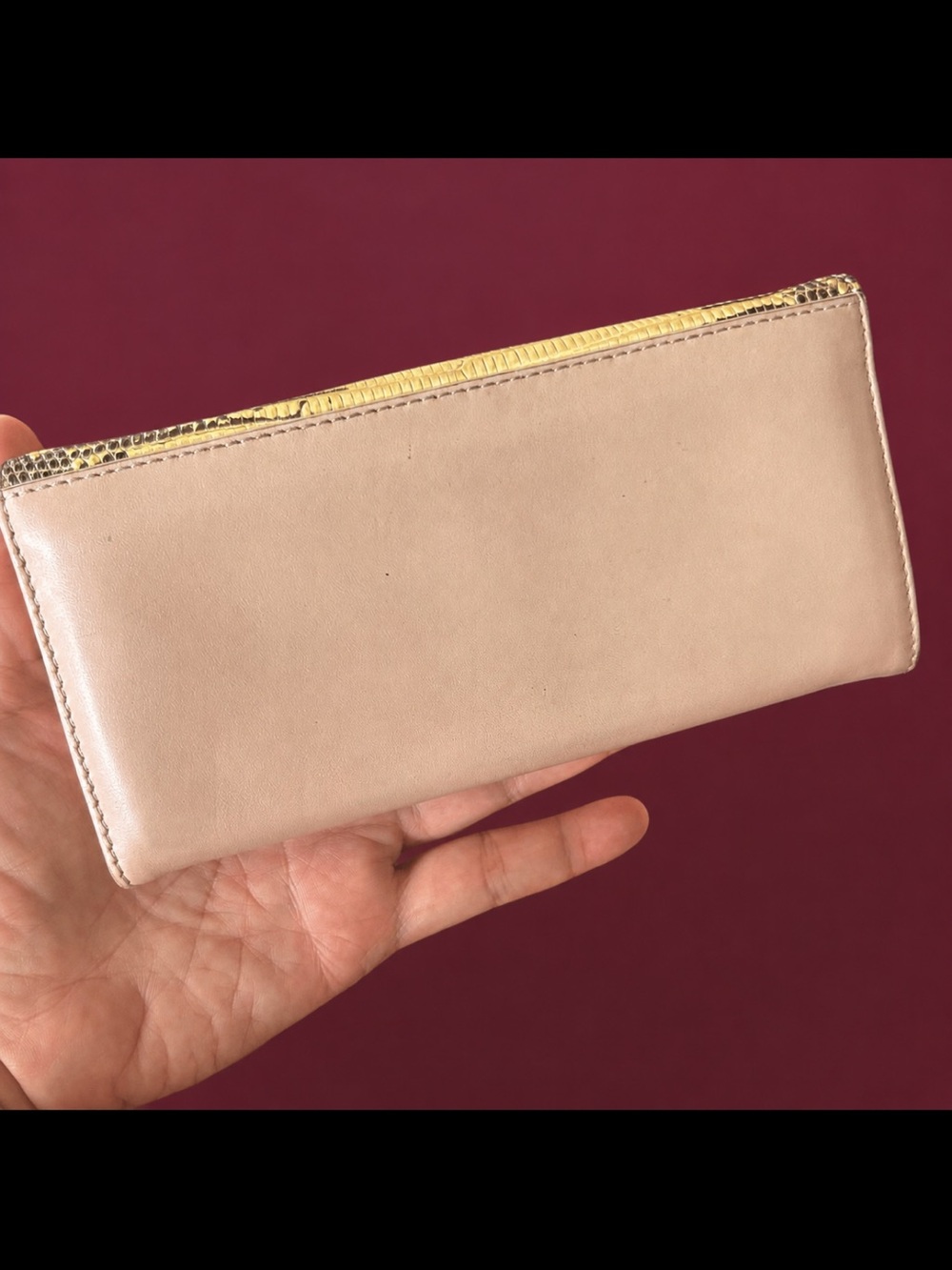 Salvatore Ferragamo Lizard Embossed Long Wallet GUC - Picture 2 of 10